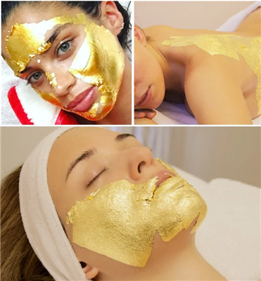 Hârtie Gold Leaf, este produse bune pentru îngrijirea pielii, proiect de deco...